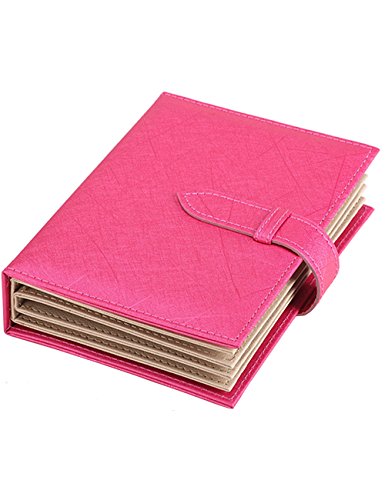 iSuperb® Ohrringe Schmuckschatulle Ohrringhalter PU Leder Schmuckkasten Kasten Ohrringe Aufbewahrung Ohrringständer Schmuckständer Weihnachtsgeschenk Geburtstagsgeschenk für Mädchen Frauen Damen 18.5 x 14 x 4.5cm (Rose)