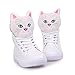 Produktbild Damen Schuhe,Malloom Mode Elegant Schuhe für Party, Freizeit Herbst Cartoon Katze Kopf Flach Frauen Stiefeletten Casual Lace up Damen schuhesandaletten Lack Blockabsatz Glitzer