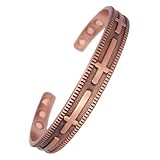 Mens or Womens Copper Magnetic Therapy Bangle in 3 styles (Cross)