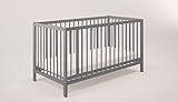 Polini Kids Babyzimmer Set mit Babybett/Gitterbett und Wickelkommode inclusive Matratze in verschiedenen Farben - 2