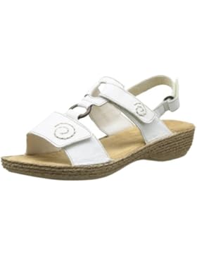 Rieker Damen 65863 Offene Sandalen mit Keilabsatz