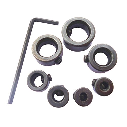 Latinaric 9cs Tiefenanschlagringe Set Bohrer Holzbearbeitung Tiefenbegrenzer Tiefenstop Set 3-16mm - 5