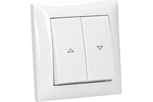 Busch-Jaeger Busch-balance SI Set: 2020/4 US Jalousietaster + 1721-914 Abdeckrahmen 1-fach + 2504-914 Wippe Alpinweiß