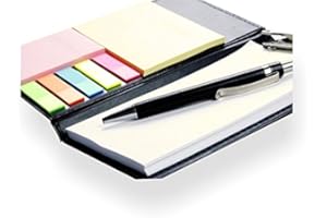 COI Note Pad/Memo Book with Sticky Notes & Clip Holder with Pen for Gifting