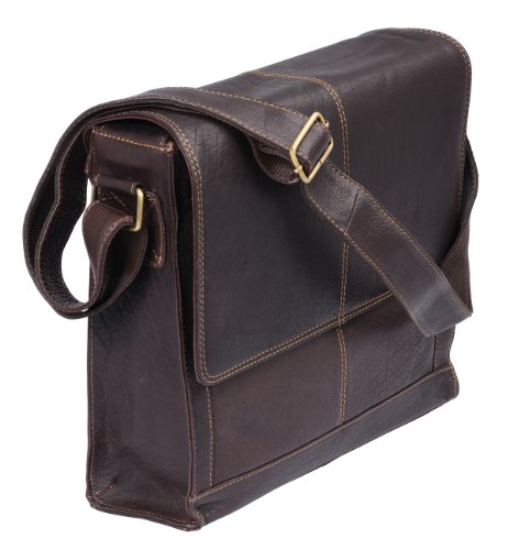 Preisvergleich Produktbild Messengertasche by LEAS in Echt-Leder, braun - LEAS Classic Bags