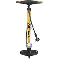 BV Pompa Bicicletta in Acciaio con Base, 160 psi, invertibile, per valvola Presta e Schrader