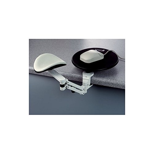 ErgoRest 350000 A40 Leder Handgelenkauflage mit Mousepad weiß/grau