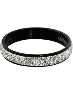 Quiges Edelstahl Stapelring Füllring mit Zirkonia 4mm Höhe (verschiedene Ringgrößen und -farben)