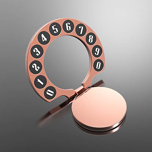 Preisvergleich Produktbild Parkkennzeichen Temporäres Stoppschildtelefonnummernschild Leuchtendes Temporäres Stoppschild,Rosegold