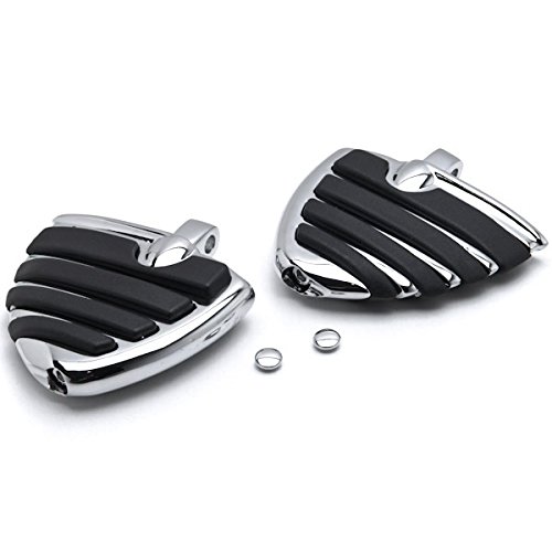 Rider Front Passenger Footrests Foot Pegs Motor Foot Rests 2PCS Fit For Suzuki Intruder 1400/ Boulevard S83 1995 1996 1997 1998 1999 2000 2001 2002 2003 2004 2005 2006 2007 2008