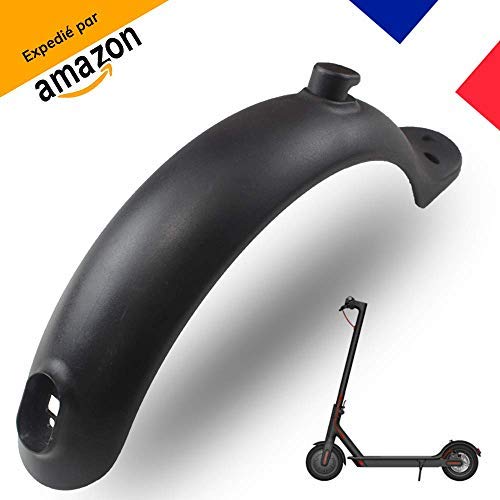 [MagicBike®] Garde Boue arrière Noir pour Trottinette Électrique Xiaomi M365 | Garde Boue en Technopolypropylène résistant aux chocs + Orifices de fixation en Aluminium + Crochet de fixation Guidon