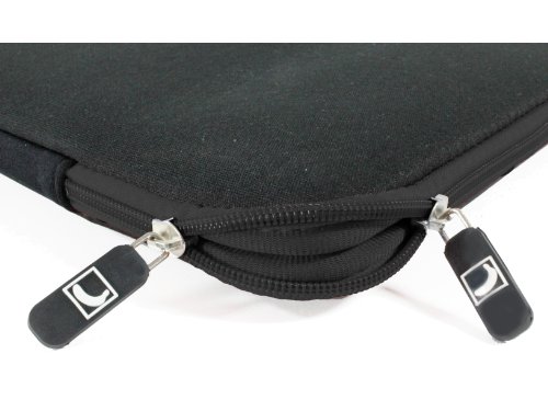 COOL BANANAS ShockProof Sleeve | Tasche | Hülle mit strapazierfähigem Nylonbezug | perfekter Schutz durch Memory-Foam-Effekt | für MacBook Pro & Air 13 Zoll | Farbe Schwarz - 2