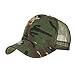 Produktbild Baseball Cap,Binggong Camouflage Sommer Cap Mesh Hüte Für Männer Frauen Casual Hüte Hip Hop Baseball Caps Visier IM Freien Sonnenhut Camouflage Mütze (Einstellbar, Armeegrün)
