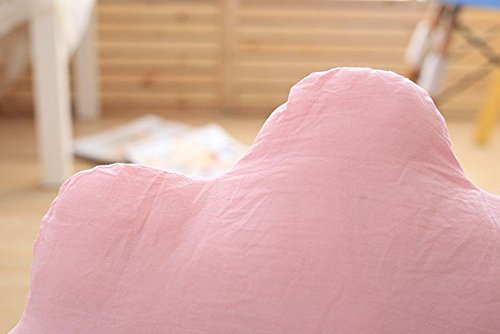 VClife® Baumwolle Kissen Sofa Wohnzimmer Dekoartikel Kinder Baby Spielzeug Schlafzimmer Bett Dekokissen Wolke Zierkissen Stuhl Rückkissen Geschenk 30*50cm Rosa - 3