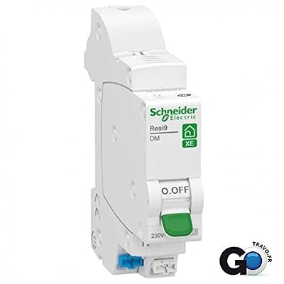 Schneider disjoncteur phase + neutre - schneider resi9 xe - 20 ampères - courbe c - r9efc620
