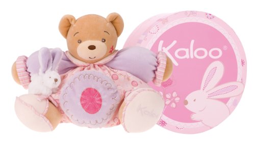 Kaloo Pink Lilirose Chubby Bear with Rabbit - Large