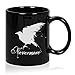 Produktbild Frühstück Keramik Schwarze Tasse 32 cl. Edgar Allan Poe-Design