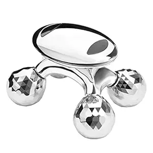 ACS 4D Face-lift Body Roller Massager with 4 Metal Wheels Massage Instrument Beauty Tool