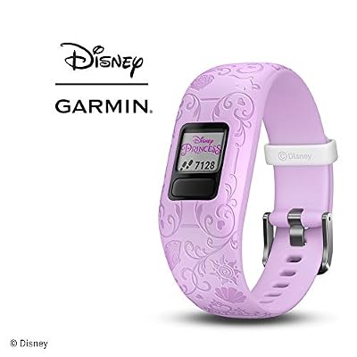 Garmin vívofit jr. 2 - Bracelet d'activité pour enfants Disney Princesses - Bracelet Ajustable Lilas - A Partir de 6 ans