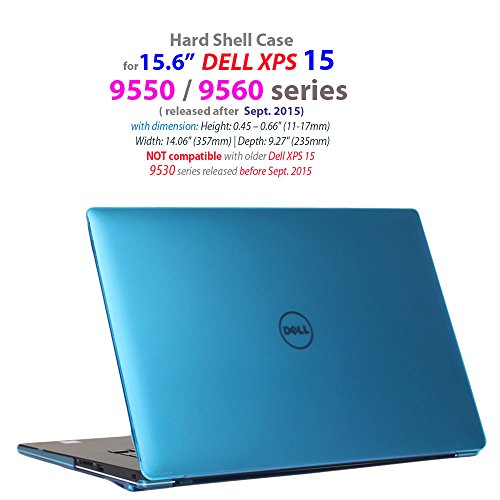 mCover Hartschalen für 15,6" Dell XPS 15 9560 / 9550 / Precision 5510 Serie Ultrabook Laptop - Aqua (5510/9550/9560)