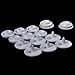100SET KAM PLASTIC RESIN WHITE SNAPS BUTTON FASTENERS PRESS STUD POPPERS SIZE 16 T3