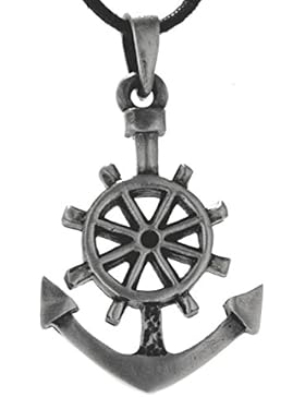 Anker Anhänger aus Zinn mit Baumwollband