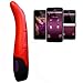 Produktbild AMOR Vibratissimo®"Paris" Paar-Vibrator aus Silikon in rot, mit App steuerbar, garantiert lustvolle Momente