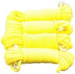 Guy Line Rope Cord Fluorescent 4 per Pack 4.0 Meters Tents Camping