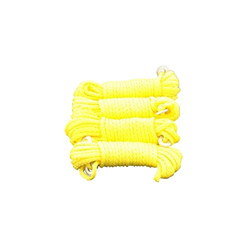 Guy Line Rope Cord Fluorescent 4 per Pack 4.0 Meters Tents Camping