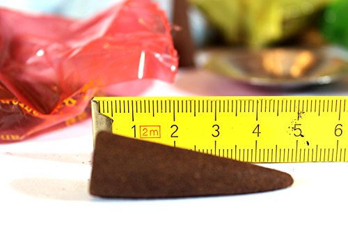 XXL Räucherkegel Set, Premium Mix mit 5 verschiedenen Duftrichtungen: Sandal (Sandelholz), Rose, Jasmin, Agarwood (Adlerholz), Musk (Moschus) Räucherkerzen inkl. Räucherkegelhalter in der exklusiven Luxflair© Edition - 4