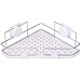 Produktbild Heylookhere Einfaches Office Home Storage Rack Badezimmer Regale Rack Wandhalterung Dreieck Speicherablauf Abnehmbare Saugwand Edelstahl (Farbe : White, Größe : 365x275x130mm)