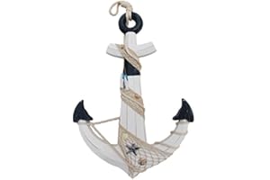 NAGINA INTERNATIONAL XL Deko Ancora in Legno Anticato Maritime Deko