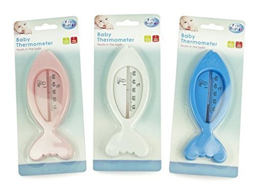 Baby Fish Shaped Floating Thermometer in WHITE