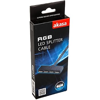 Phanteks RGB-LED-Adapter – Verbindet RGB-Streifen & Gehäuse-LEDs Mit Mainboard (4-Pin, 60 Cm), Für Asus Aura & Andere RGB-Steuerungen
