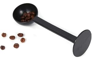 WOOTONG Café De La Cucharada Y De Sabotaje, 2 En 1 Multifuncional De Café De Sabotaje con 10 G Cuchara Dosificadora, La Herramienta del Apisonamiento del Café De Barista Coffee Bean Prensa De Café Molido