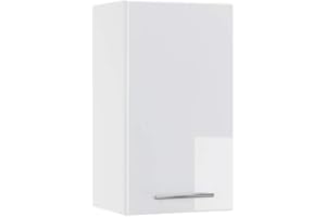 ‎VICCO Vicco Hängeschrank Fame-Line, Weiß Hochglanz/Weiß, 40 cm