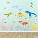 Supertogether Dinosaurs Childrens Bedroom Wall Stickers - Kids Playroom Nursery Decals