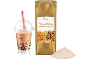THE INSPIRE FOOD COMPANY Premium Thai Milk Tea Powder for Bubble Tea - 200 g - Thai Milk Tea Powder - Ingredienti di alta qualità - Senza colori artificiali
