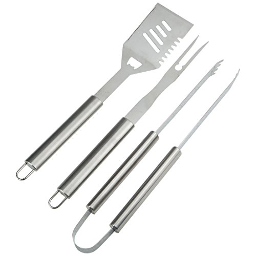 Bruzzzler 16-tlg. Grillset, Profi-Grillbesteck aus rostfreiem Edelstahl im Aluminiumkoffer, 46 x 22 x 8 cm - 3