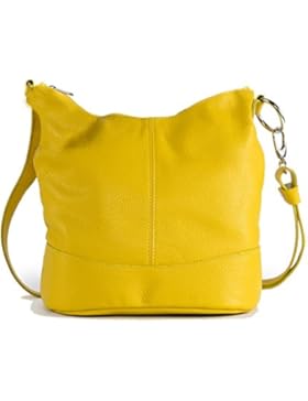 OH MY BAG - Leder Damen Handtasche - Tragbar als SCHULTER  Modell BEAUBOURG - Genarbtes Leder