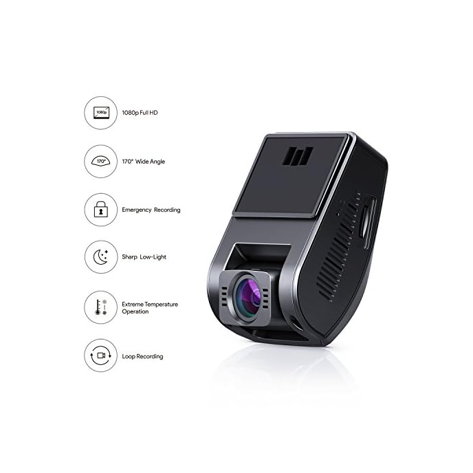 AUKEY-Dashcam-1080P-Kompakte-Autokamera-170-Weitwinkel-WDR-Nachtsicht