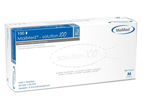 Preisvergleich Produktbild Untersuchungshandschuhe Maimed Solution 100 Nitirla
