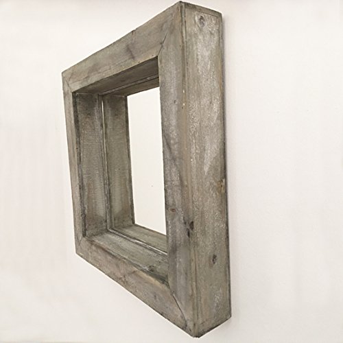 Wandspiegel PURISTE shabby grau Holz 48 cm Shabby Vintage Nostalgie Landhaus - 2