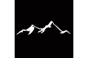 PORFEET Adesivo per Auto, Forma di Montagna Car-Styling Veicolo Paraurti Finestra Decalcomanie Decorazione Dell'autoadesivo Bianca