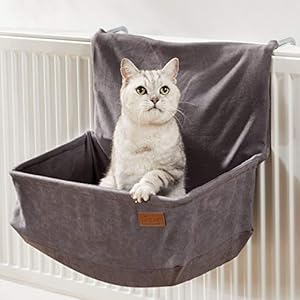 PiuPet® Cama gato radiador – adecuado para muchos radiadores comunes – Hamaca gato radiador