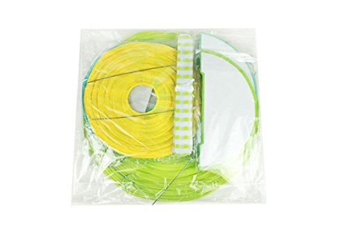 SUNBEAUTY 6er Set Grüne Deko Papier Blumen PomPoms Wabenbälle Lampion Zimmer Feier Dekoration - 5