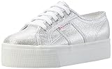 mega plateau sneaker Idealer Sommersneaker Superga 2790 LAMEW, Damen Low-Top, Silber (silver), 38 EU (5 UK)
