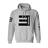 US Size CosDaddy® Eminem Hip Hop Sweater Hoodie Kapuzenpullover Cosplay Kostüm US Size (M, Grau)