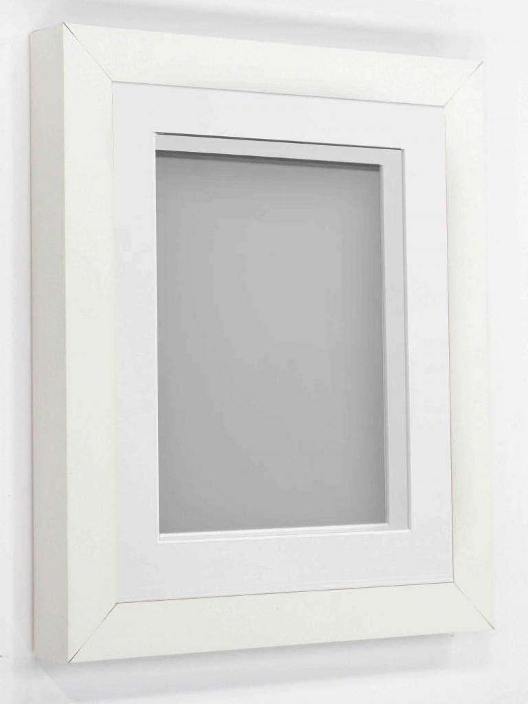 Rickman Box Frame White with White Mount, 12x10 for 10x8 inch