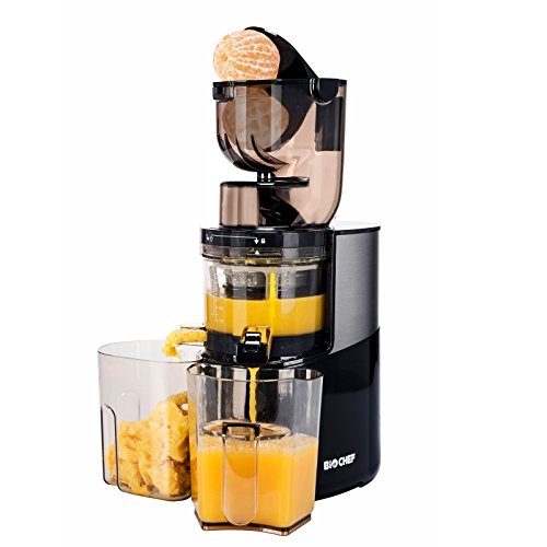 BioChef Altas Whole Slow Juicer Pro – 2.Generation / 400W Motor / XXL Einfüllhals / Lebenslange Garantie auf den Motor + kommerzielle Garantie für 1 Jahr (Schwarz) - 7